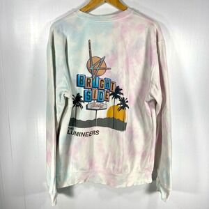 The LUMINEERS Tie Dye BRIGHTSIDE Roadside Motel Crewneck Sweatshirt Womens Large